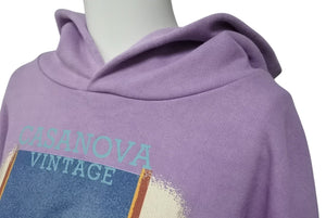 新品同様品 HOUSEOFERROS ハウスオブエラー CASNAOVA VINTAGE カサノヴァヴィンテージ コラボ TOKYO パーカー パープル サイズM 中古 4b004564