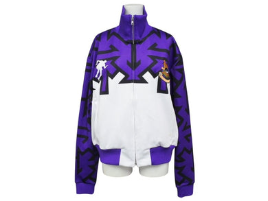 HOUSE OF ERRORS ハウスオブエラーズ ジャージ ワッペン ポリエステル スパンデックス パープル ブラック ホワイト サイズXS 美品 中古 4b004568