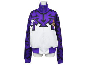 HOUSE OF ERRORS ハウスオブエラーズ ジャージ ワッペン ポリエステル スパンデックス パープル ブラック ホワイト サイズXS 美品 中古 4b004568