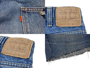 新品未使用 CHROME HEARTS クロムハーツ × Levi's リーバイス セメタリークロスパッチ デニムミニスカート サイズ29 9パッチ 中古 4b004572