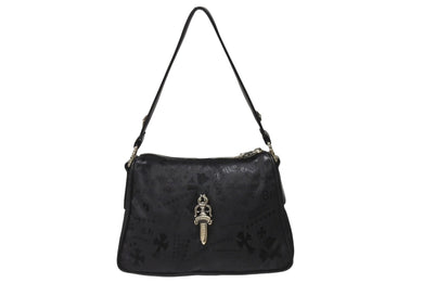 新品未使用 CHROME HEARTS クロムハーツ チキンナゲット スモール ワンショルダーバッグ ダガー CHクロス シルバー925 総柄 中古 4b004580