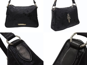 新品未使用 CHROME HEARTS クロムハーツ チキンナゲット スモール ワンショルダーバッグ ダガー CHクロス シルバー925 総柄 中古 4b004580