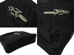 新品未使用 CHROME HEARTS クロムハーツ チキンナゲット スモール ワンショルダーバッグ ダガー CHクロス シルバー925 総柄 中古 4b004580