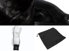 Load image into Gallery viewer, CHROME HEARTS クロムハーツ SQ PKT FILIGREE CRS スクエアポケット フィリグリークロス ショルダーバッグ ブラック 美品 中古 4b004583