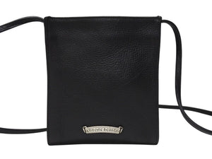 CHROME HEARTS クロムハーツ SQ PKT FILIGREE CRS スクエアポケット フィリグリークロス ショルダーバッグ ブラック 美品 中古 4b004583