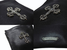 Load image into Gallery viewer, CHROME HEARTS クロムハーツ SQ PKT FILIGREE CRS スクエアポケット フィリグリークロス ショルダーバッグ ブラック 美品 中古 4b004583