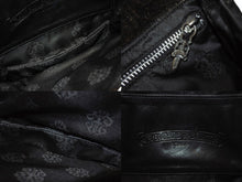 Load image into Gallery viewer, 極美品 CHROME HEARTS クロムハーツ GROW UP グロウアップ 2WAYバッグ スモールCHクロス シルバー925 ハラコ ブラック 中古 4b004585