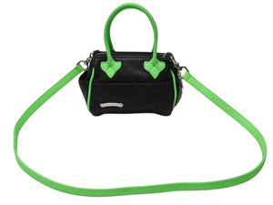 新品同様 CHROME HEARTS クロムハーツ MOCHITA HAND BAG クロスパッチ2WAYショルダーハンドバッグ ブラック グリーン シルバー 中古 4b004587