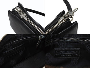 極美品 CHROME HEARTS クロムハーツ The Night ザ ナイト ハンドバッグ セメタリークロスパッチ ダガージップ ブラック 中古 4b004589