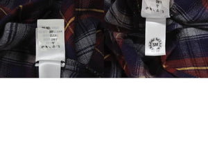 CHROME HEARTS クロムハーツ 長袖 チェックシャツ オールドクロス ボタン クロスパッチ レッド ネイビー サイズS 美品 中古 4b004593