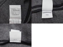 Load image into Gallery viewer, 極美品 CHROME HEARTS クロムハーツ ROLA ローラ ウール長袖シャツ サイズM クロスボールボタン シルバー925 グレー 中古 4b004595