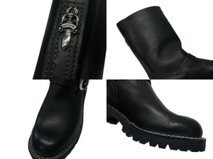 CHROME HEARTS クロムハーツ × ウエスコ WESCO BOSS ボス ガンスリンガー レザーエンジニアブーツ 美品 中古 4b004598