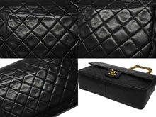 Load image into Gallery viewer, 極美品 CHANEL シャネル マトラッセ27 Sフラップ Wチェーンショルダーバッグ 1番台 ラムスキン ココマーク ブラック ポーチ付き 中古 4b004620