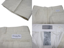 Load image into Gallery viewer, 新品同様 Christian Dior COUTURE クリスチャンディオール クチュール スラックス トラウザーズ 393C101B5845 サイズ44 アイボリー 中古 4b004621