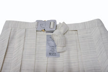 Load image into Gallery viewer, 新品未使用 Christian Dior クリスチャンディオール プリーツ ロングスカート 393C902A5845 サイズU ウール リネン アイボリー 中古 4b004622