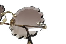 Load image into Gallery viewer, Chloe クロエ サングラス メガネ べっ甲柄 CE142S 742 プラスチック ゴールド金具 ブラウン 美品 中古 4b004630