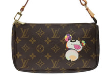 Load image into Gallery viewer, 極美品 LOUIS VUITTON ルイヴィトン ポシェット アクセソワール アクセサリーポーチ M51981 村上隆 モノグラム パンダ 中古 4b004632