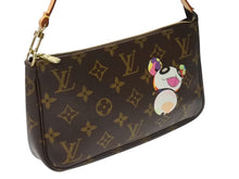 Load image into Gallery viewer, 極美品 LOUIS VUITTON ルイヴィトン ポシェット アクセソワール アクセサリーポーチ M51981 村上隆 モノグラム パンダ 中古 4b004632