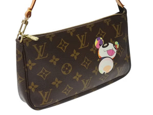 極美品 LOUIS VUITTON ルイヴィトン ポシェット アクセソワール アクセサリーポーチ M51981 村上隆 モノグラム パンダ 中古 4b004632