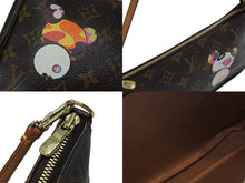 Load image into Gallery viewer, 極美品 LOUIS VUITTON ルイヴィトン ポシェット アクセソワール アクセサリーポーチ M51981 村上隆 モノグラム パンダ 中古 4b004632