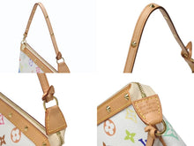 Load image into Gallery viewer, 極美品 LOUIS VUITTON ルイヴィトン ポシェット アクセソワール アクセサリーポーチ M92649 ホワイト マルチカラー 村上隆 中古 4b004633