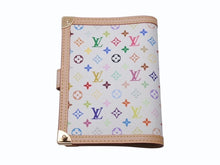 画像をギャラリービューアに読み込む, [USED/中古]LOUIS VUITTON ルイ・ヴィトン 手帳カバー アジェンダPM ホワイト マルチカラー PVC ヌメ皮 ゴールド金具 Aランク 中古 4b004634