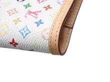 画像をギャラリービューアに読み込む, [USED/中古]LOUIS VUITTON ルイ・ヴィトン 手帳カバー アジェンダPM ホワイト マルチカラー PVC ヌメ皮 ゴールド金具 Aランク 中古 4b004634
