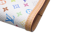 画像をギャラリービューアに読み込む, [USED/中古]LOUIS VUITTON ルイ・ヴィトン 手帳カバー アジェンダPM ホワイト マルチカラー PVC ヌメ皮 ゴールド金具 Aランク 中古 4b004634