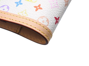 [USED/中古]LOUIS VUITTON ルイ・ヴィトン 手帳カバー アジェンダPM ホワイト マルチカラー PVC ヌメ皮 ゴールド金具 Aランク 中古 4b004634