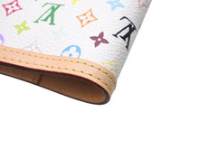 画像をギャラリービューアに読み込む, [USED/中古]LOUIS VUITTON ルイ・ヴィトン 手帳カバー アジェンダPM ホワイト マルチカラー PVC ヌメ皮 ゴールド金具 Aランク 中古 4b004634