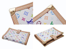 画像をギャラリービューアに読み込む, [USED/中古]LOUIS VUITTON ルイ・ヴィトン 手帳カバー アジェンダPM ホワイト マルチカラー PVC ヌメ皮 ゴールド金具 Aランク 中古 4b004634