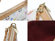 Load image into Gallery viewer, 極美品 LOUIS VUITTON ルイヴィトン ポシェット アクセソワール アクセサリーポーチ M92649 ホワイト マルチカラー 村上隆 中古 4b004636