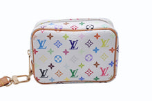 画像をギャラリービューアに読み込む, 極美品 LOUIS VUITTON ルイヴィトン トゥルース ワピティ ポーチ M58033 モノグラム マルチカラー ホワイト 村上隆 中古 4b004637