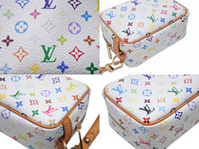 画像をギャラリービューアに読み込む, 極美品 LOUIS VUITTON ルイヴィトン トゥルース ワピティ ポーチ M58033 モノグラム マルチカラー ホワイト 村上隆 中古 4b004637
