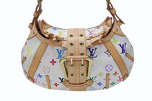 Load image into Gallery viewer, 新品同様 LOUIS VUITTON ルイヴィトン テダPM ハンドバッグ モノグラム 村上隆 ブロン M92348 マルチカラー ホワイト 中古 4b004639