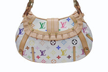 Load image into Gallery viewer, 新品同様 LOUIS VUITTON ルイヴィトン テダPM ハンドバッグ モノグラム 村上隆 ブロン M92348 マルチカラー ホワイト 中古 4b004639