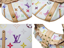 Load image into Gallery viewer, 新品同様 LOUIS VUITTON ルイヴィトン テダPM ハンドバッグ モノグラム 村上隆 ブロン M92348 マルチカラー ホワイト 中古 4b004639