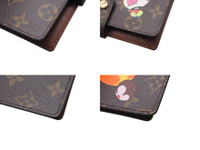 画像をギャラリービューアに読み込む, LOUIS VUITTON ルイヴィトン 手帳カバー アジェンダPM モノグラムパンダ 村上隆 R20011 ブラウン マルチカラー 美品 中古 4b004640