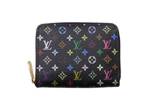 画像をギャラリービューアに読み込む, 極美品 LOUIS VUITTON ルイヴィトン ジッピー コインパース 小銭入れ M66549 モノグラム マルチカラー ブラック 村上隆 中古 4b004641