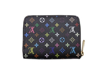 画像をギャラリービューアに読み込む, 極美品 LOUIS VUITTON ルイヴィトン ジッピー コインパース 小銭入れ M66549 モノグラム マルチカラー ブラック 村上隆 中古 4b004641
