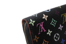 画像をギャラリービューアに読み込む, 極美品 LOUIS VUITTON ルイヴィトン ジッピー コインパース 小銭入れ M66549 モノグラム マルチカラー ブラック 村上隆 中古 4b004641