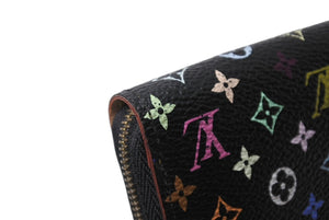 極美品 LOUIS VUITTON ルイヴィトン ジッピー コインパース 小銭入れ M66549 モノグラム マルチカラー ブラック 村上隆 中古 4b004641
