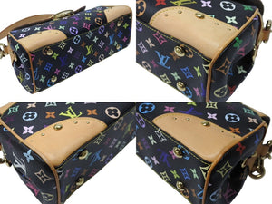 極美品 LOUIS VUITTON ルイヴィトン ショルダーバッグ M40204 ビバリーMM モノグラムマルチカラー ブラック ゴールド金具 中古 4b004642