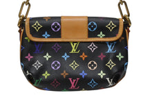 Load image into Gallery viewer, 極美品 LOUIS VUITTON ルイヴィトン パティ ワンショルダーバッグ M40306 モノグラム マルチカラー ブラック 村上隆 中古 4b004643