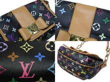 Load image into Gallery viewer, 極美品 LOUIS VUITTON ルイヴィトン パティ ワンショルダーバッグ M40306 モノグラム マルチカラー ブラック 村上隆 中古 4b004643