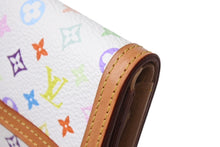 画像をギャラリービューアに読み込む, 極美品 LOUIS VUITTON ルイヴィトン ポルトモネ プラ コインケース 小銭入れ M92657 モノグラム マルチカラー ホワイト 村上隆 中古 4b004644