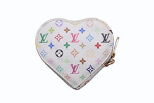 画像をギャラリービューアに読み込む, 極美品 LOUIS VUITTON ルイヴィトン ポルトモネ クール コインケース 小銭入れ M60040 モノグラム マルチカラー ホワイト 村上隆 中古 4b004645