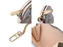 画像をギャラリービューアに読み込む, 極美品 LOUIS VUITTON ルイヴィトン ポルトモネ クール コインケース 小銭入れ M60040 モノグラム マルチカラー ホワイト 村上隆 中古 4b004645
