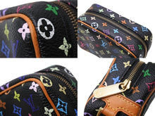 画像をギャラリービューアに読み込む, 極美品 LOUIS VUITTON ルイヴィトン ポーチ トゥルース ワピティ ポーチ M58034 モノグラム マルチカラー ブラック 村上隆 中古 4b004647