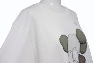極美品 UNIQLO ユニクロ ｘ KAWS カウズ コラボ 半袖Tシャツ ホワイト サイズ XL 中古4b005648